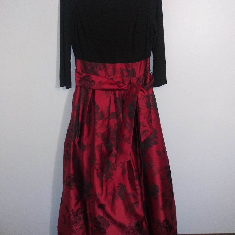 Red and Black Dress